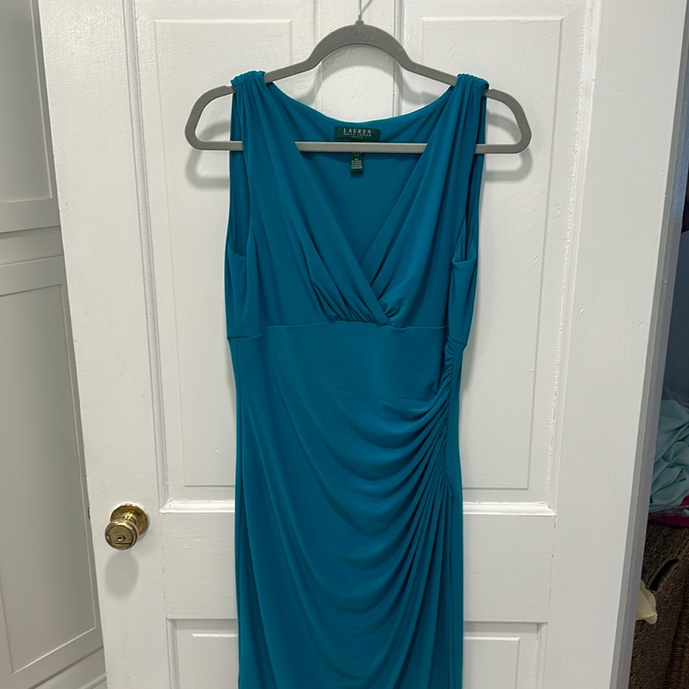 Emerald Green Lauren dress. Size 10. Worn twice